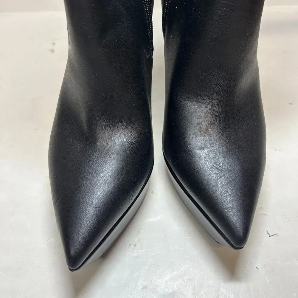 Nine West Womens 10 M Black Loraa Platform High Heel Booties DISPLAY QX5